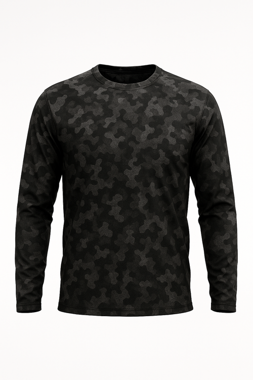 Urban Grey Hunting Camo all over print long sleeve hunting shirt