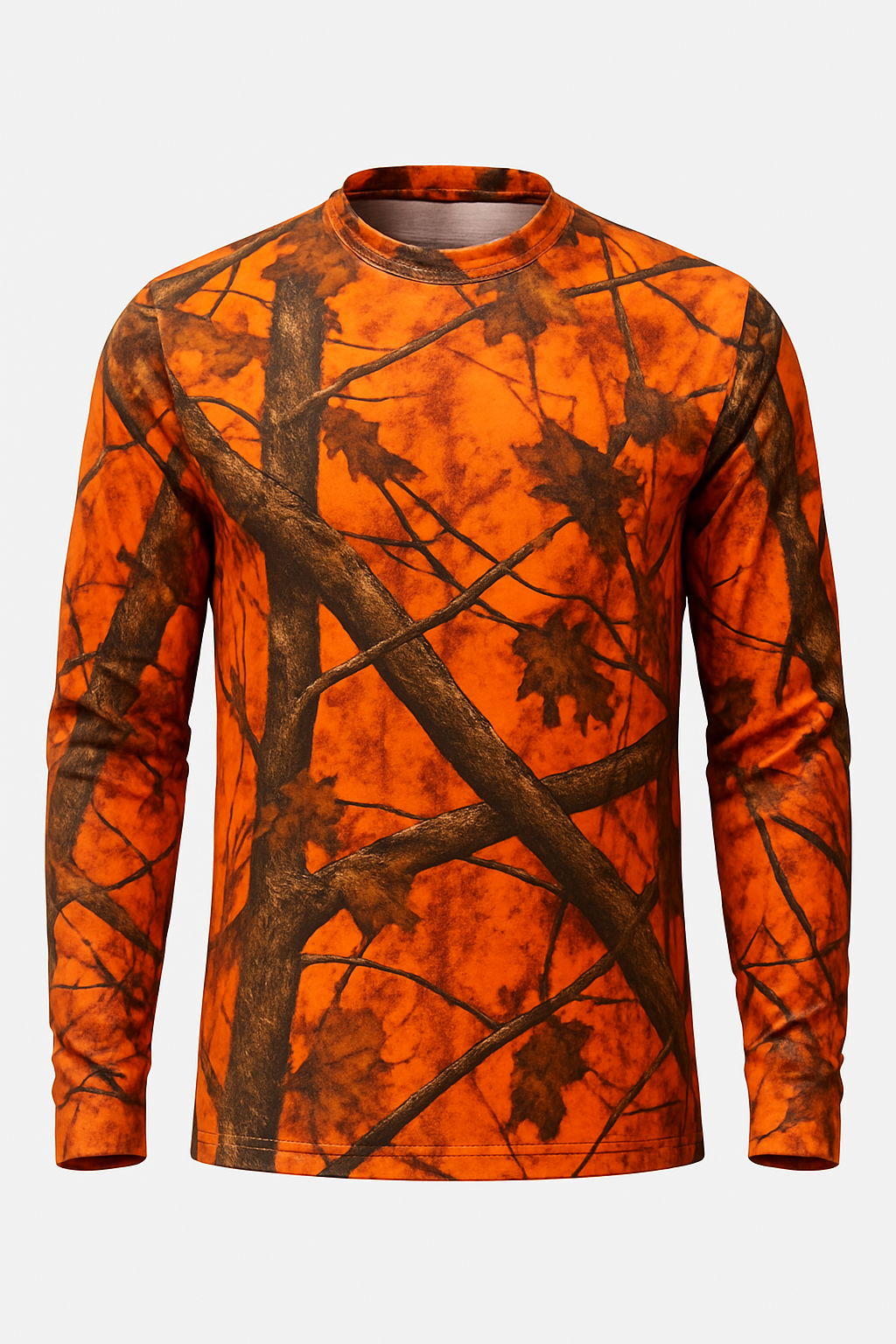 Blaze Safety Camo all over print long sleeve hunting shirt