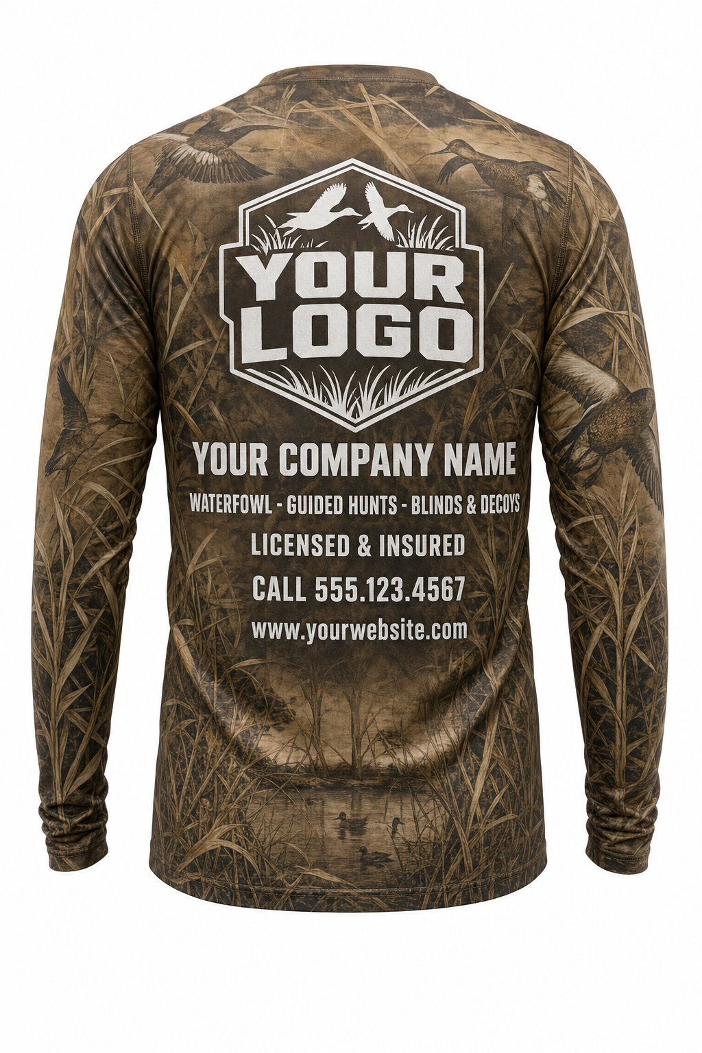 Canada Goose Hunting Guide Crew Uniform - custom company logo all-over-print uniform
