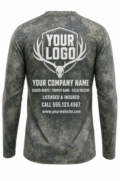 Caribou Hunting Guide Crew Uniform - custom company logo all-over-print uniform