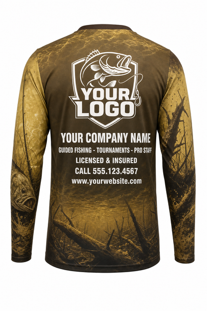 Carp Fishing Charter Crew Uniform - custom company logo all-over-print uniform