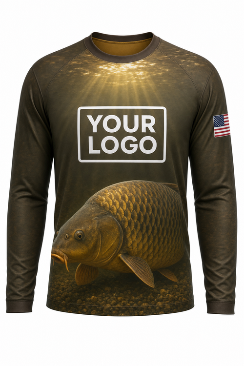 Carp Fishing Charter Crew Uniform - custom company logo all-over-print uniform