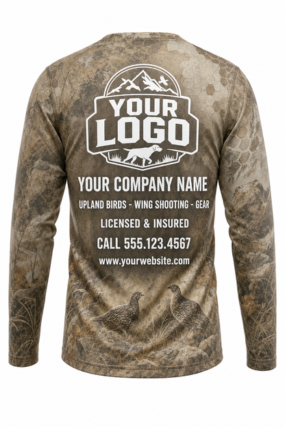 Chukar Hunting Guide Crew Uniform - custom company logo all-over-print uniform