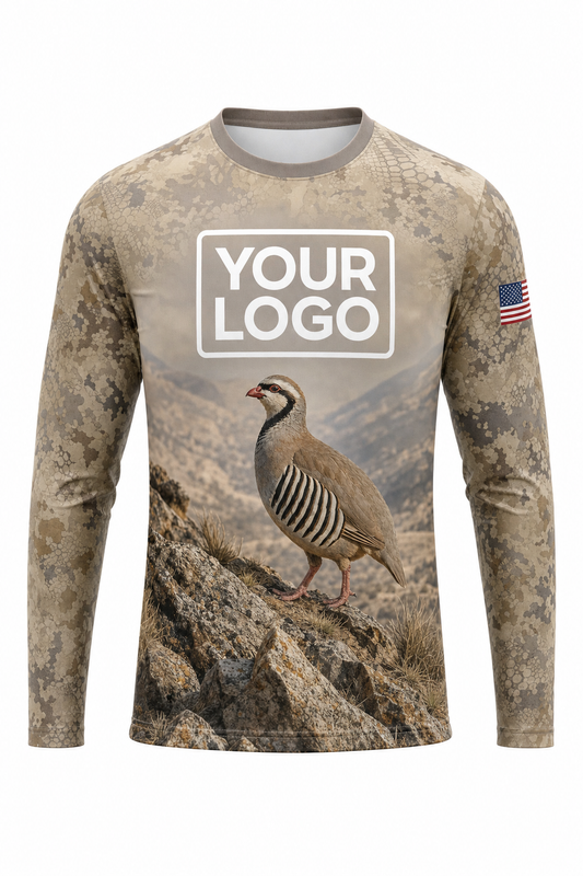 Chukar Hunting Guide Crew Uniform - custom company logo all-over-print uniform