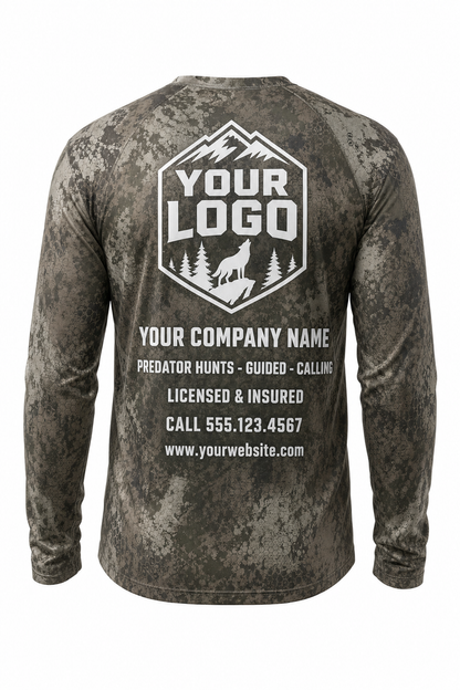 Coyote Hunting Guide Crew Uniform - custom company logo all-over-print uniform