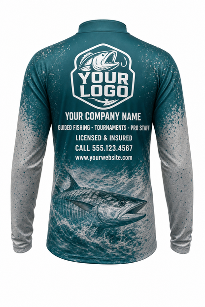 Crappie Fishing Charter Crew Uniform - custom company logo all-over-print uniform