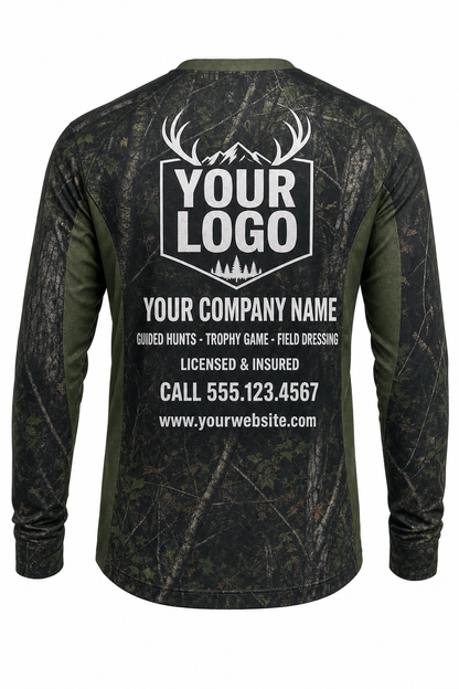 Deer Blacktail Timber Hunting Guide Crew Uniform - custom company logo all-over-print uniform