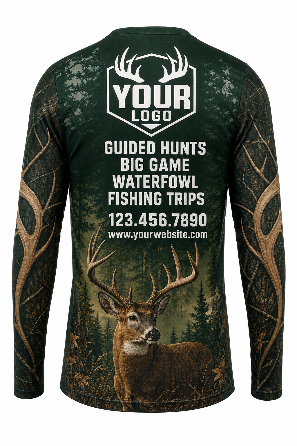 Forest Buck — Hunting-Guide Crew Uniform (Custom AOP)