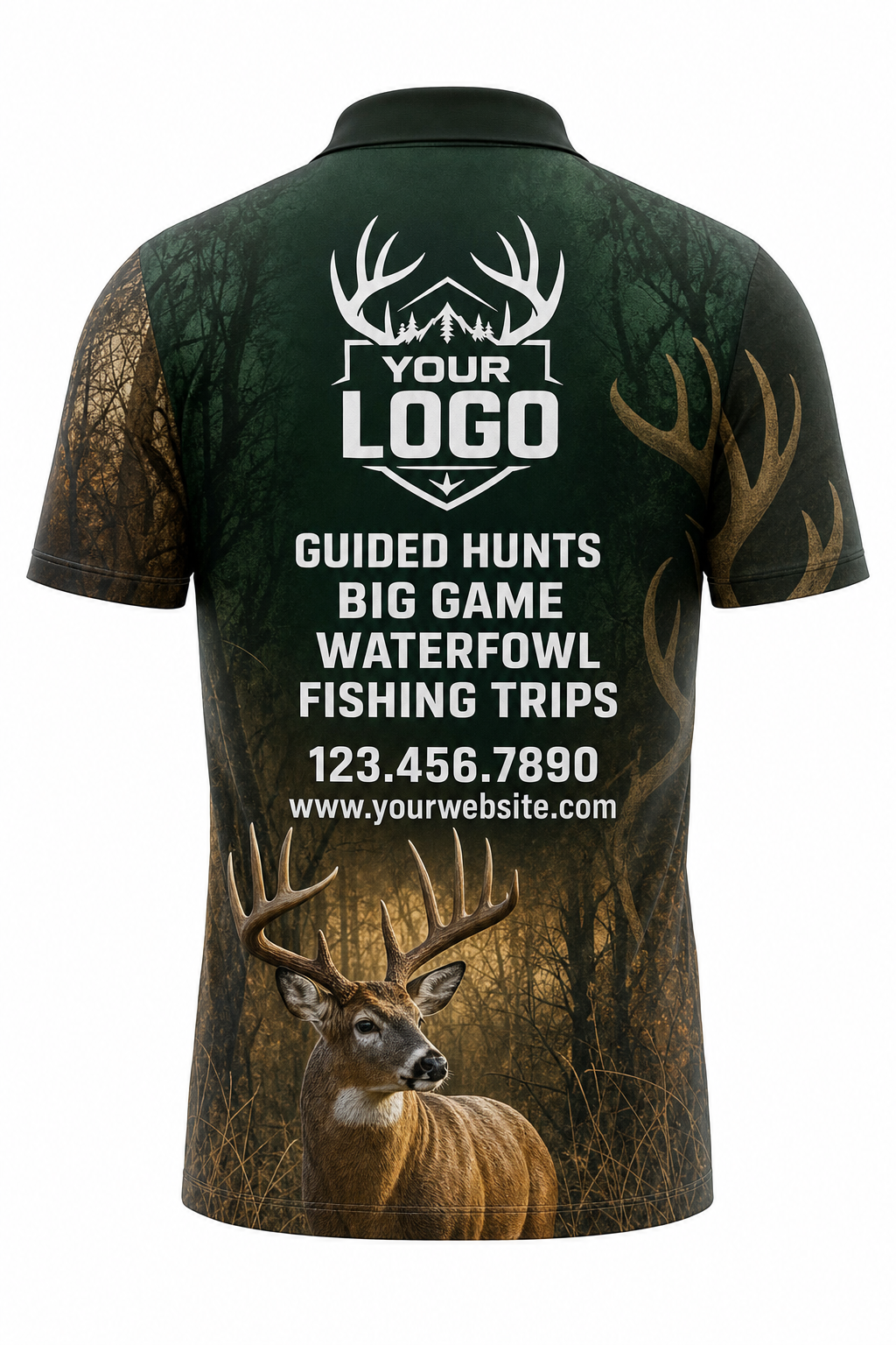 Forest Buck — Hunting-Guide Crew Uniform (Custom AOP)