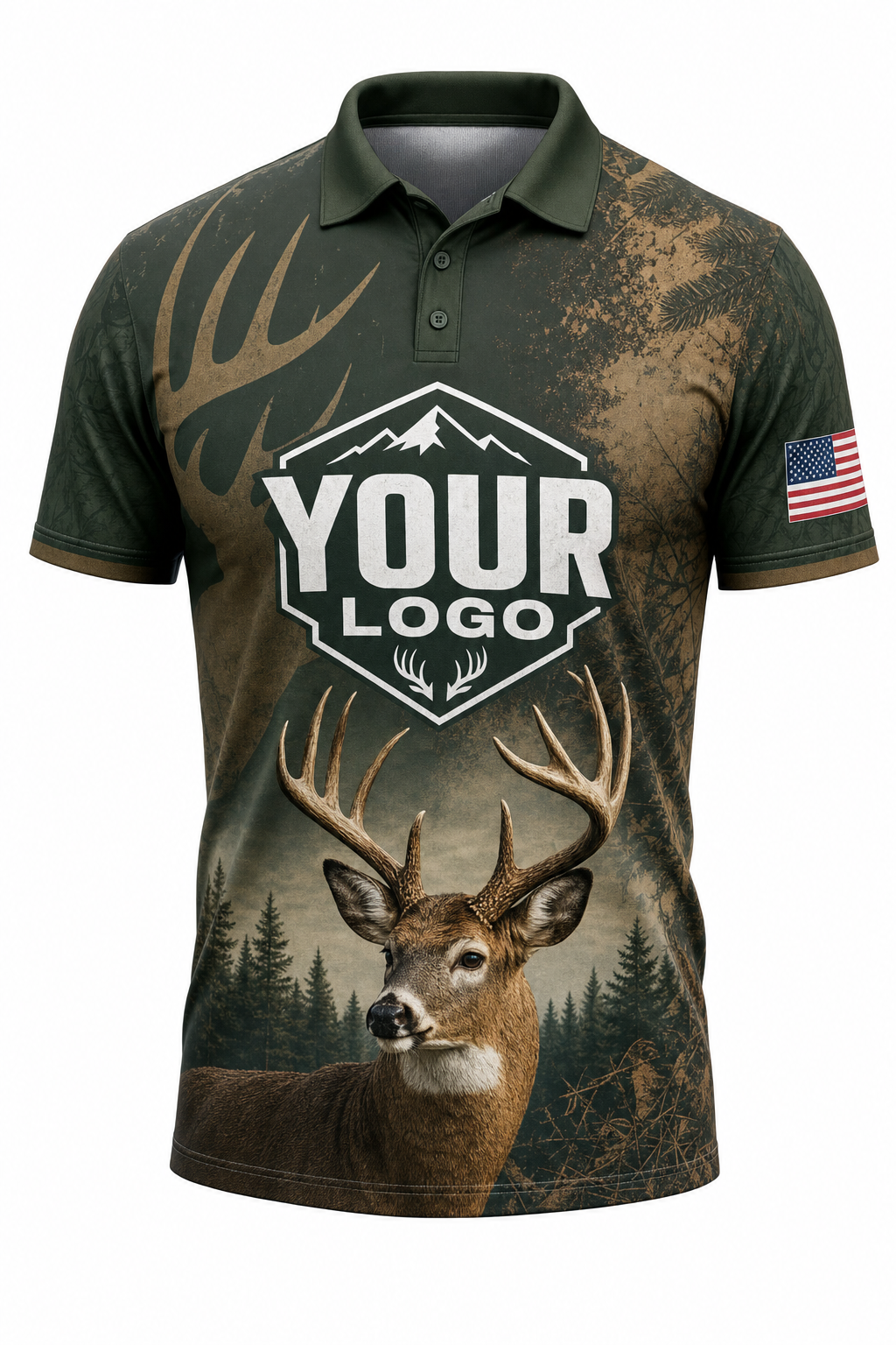 Forest Buck — Hunting-Guide Crew Uniform (Custom AOP)