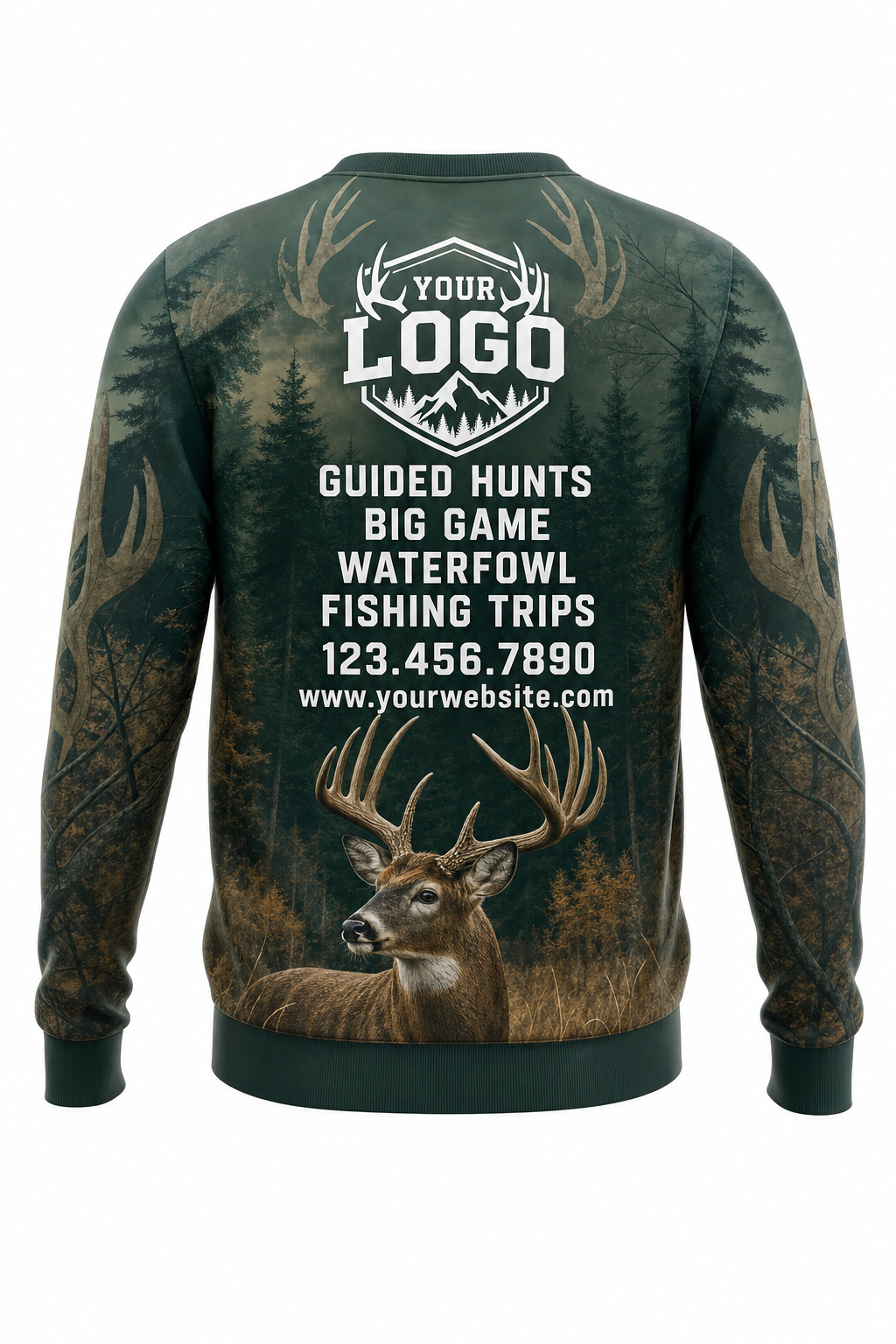 Forest Buck — Hunting-Guide Crew Uniform (Custom AOP)