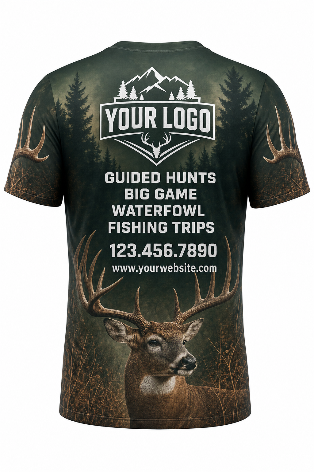 Forest Buck — Hunting-Guide Crew Uniform (Custom AOP)