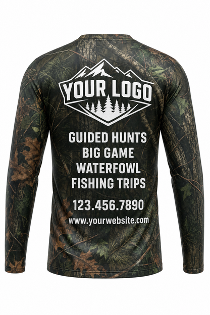 Forest Camo Texture — Hunting-Guide Crew Uniform (Custom AOP)