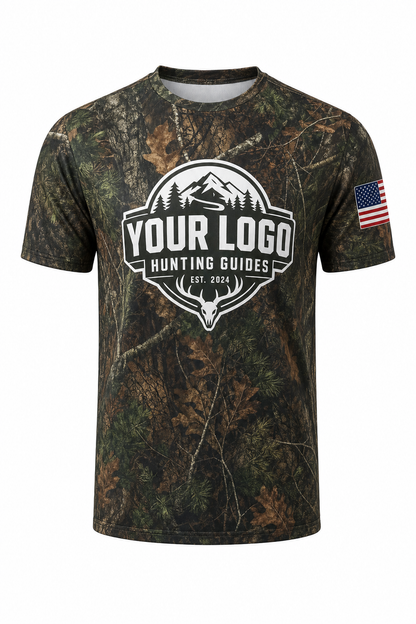 Forest Camo Texture — Hunting-Guide Crew Uniform (Custom AOP)