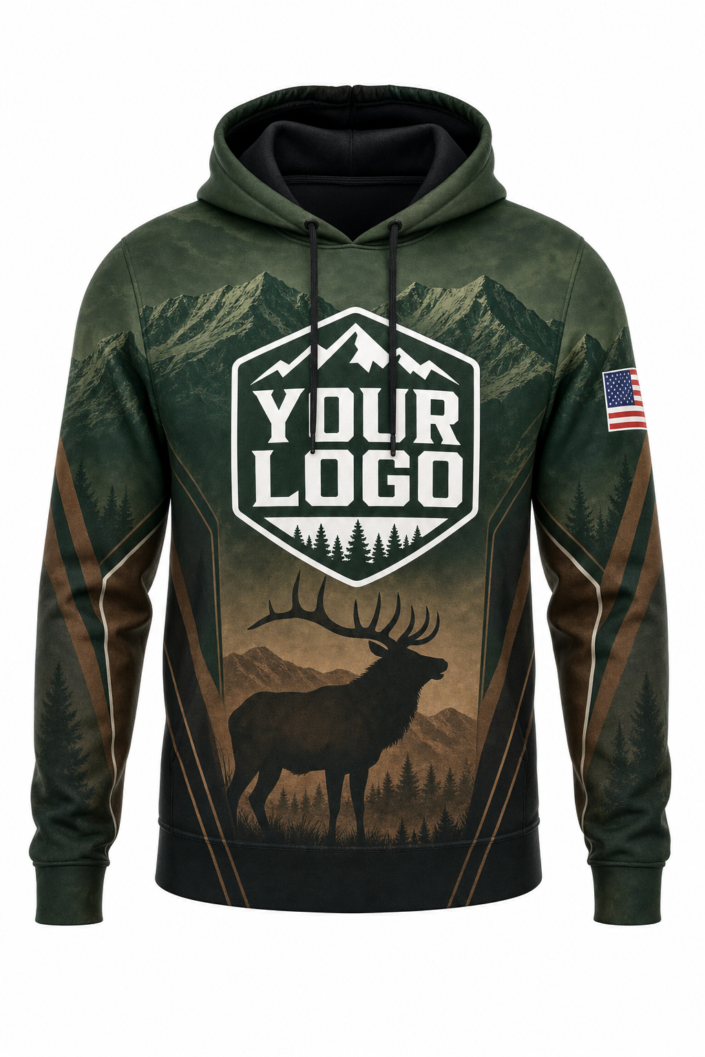 Forest Elk — Hunting-Guide Crew Uniform (Custom AOP)