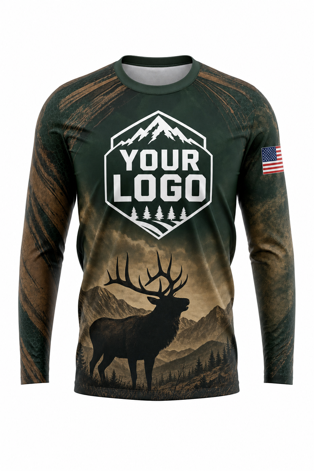 Forest Elk — Hunting-Guide Crew Uniform (Custom AOP)