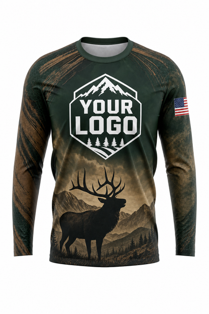 Forest Elk — Hunting-Guide Crew Uniform (Custom AOP)