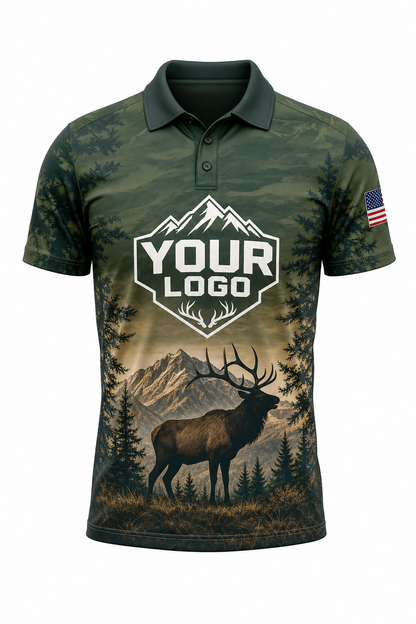 Forest Elk — Hunting-Guide Crew Uniform (Custom AOP)