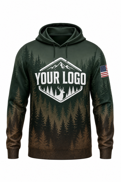 Forest Pine Forest — Hunting-Guide Crew Uniform (Custom AOP)
