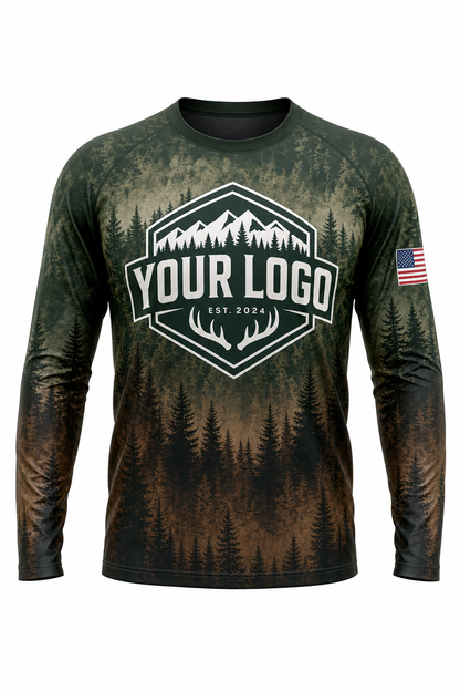 Forest Pine Forest — Hunting-Guide Crew Uniform (Custom AOP)