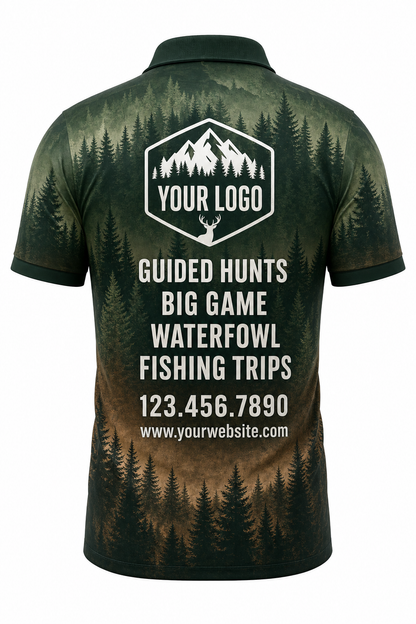 Forest Pine Forest — Hunting-Guide Crew Uniform (Custom AOP)