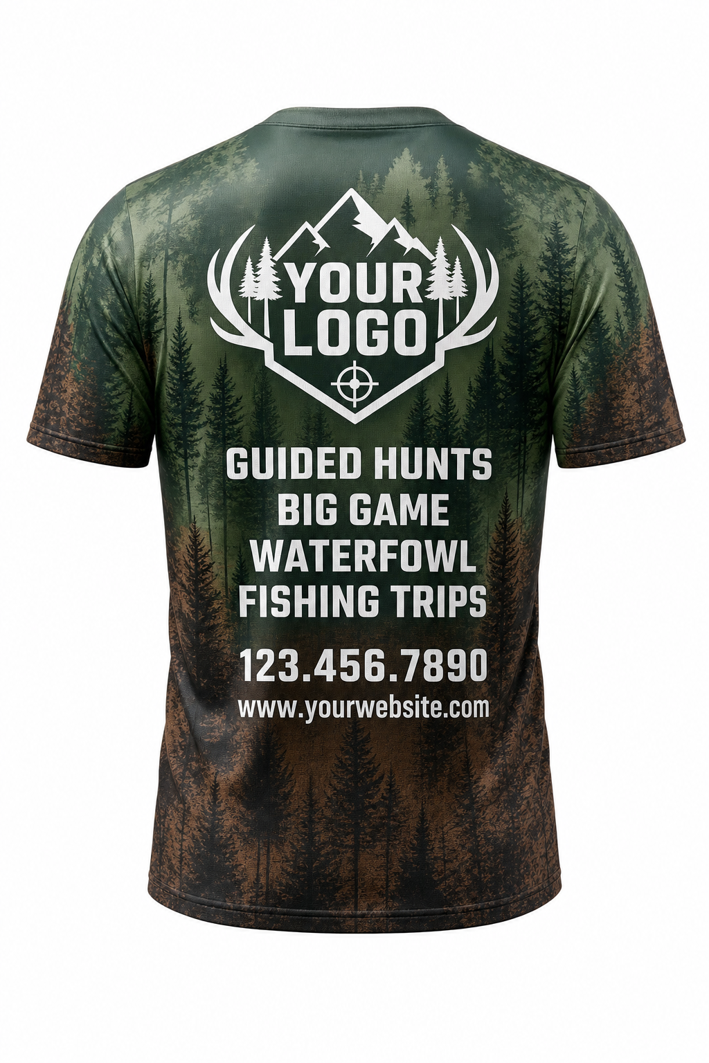 Forest Pine Forest — Hunting-Guide Crew Uniform (Custom AOP)