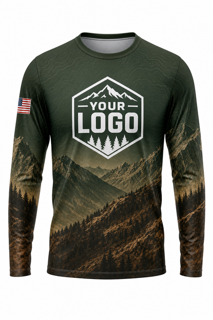 Forest Mountain Ridge — Hunting-Guide Crew Uniform (Custom AOP)