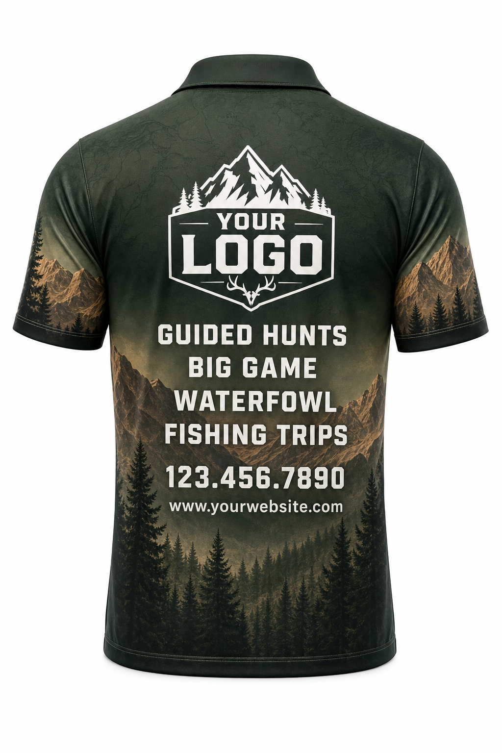 Forest Mountain Ridge — Hunting-Guide Crew Uniform (Custom AOP)