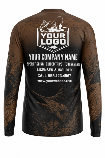 Bullhead Fishing Charter Crew Uniform - custom company logo all-over-print uniform