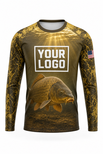 Carp Common Fishing Charter Crew Uniform - custom company logo all-over-print uniform