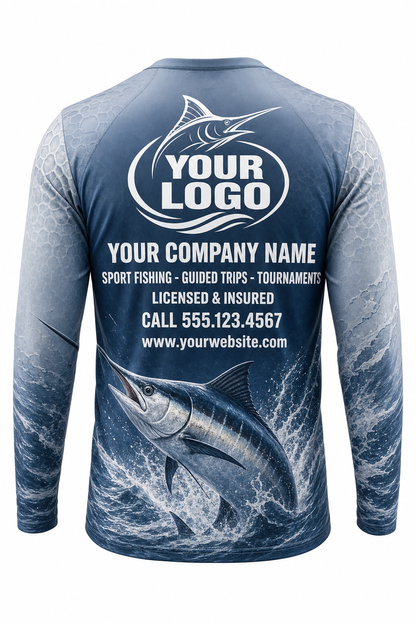 Hybrid Wiper Fishing Charter Crew Uniform - custom company logo all-over-print uniform