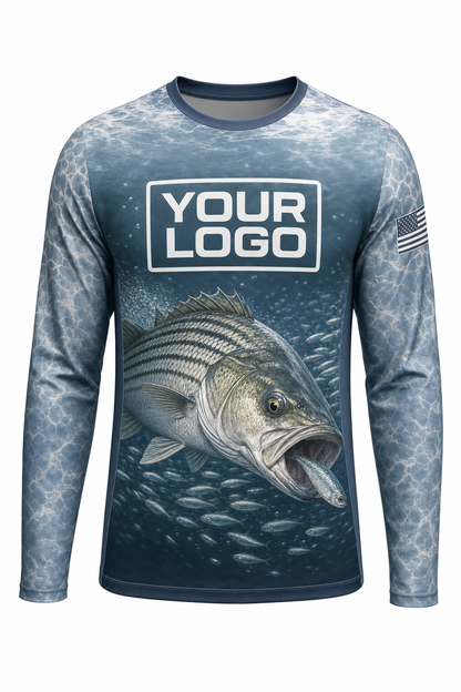 Hybrid Wiper Fishing Charter Crew Uniform - custom company logo all-over-print uniform