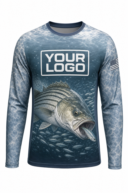 Hybrid Wiper Fishing Charter Crew Uniform - custom company logo all-over-print uniform