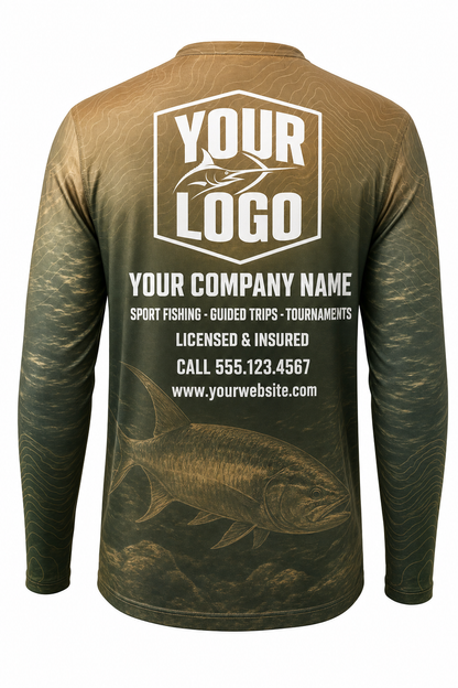 Rock Bass Fishing Charter Crew Uniform - custom company logo all-over-print uniform