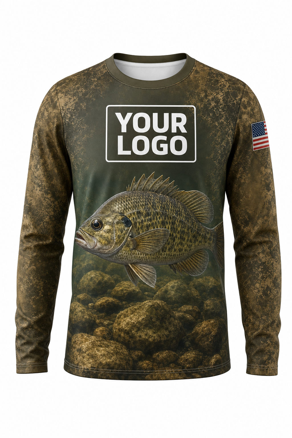 Rock Bass Fishing Charter Crew Uniform - custom company logo all-over-print uniform
