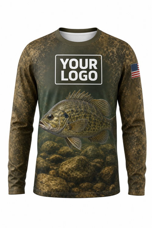 Rock Bass Fishing Charter Crew Uniform - custom company logo all-over-print uniform