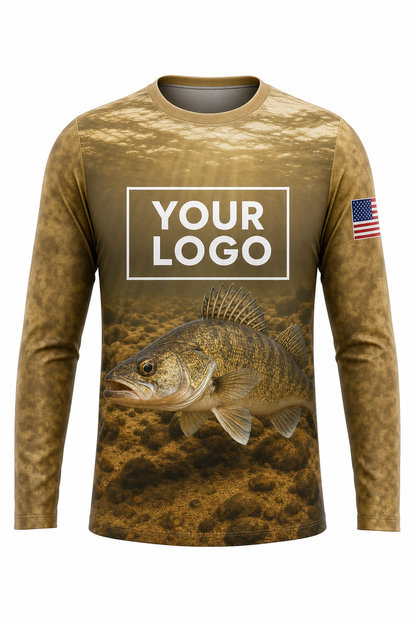 Sauger River Fishing Charter Crew Uniform - custom company logo all-over-print uniform