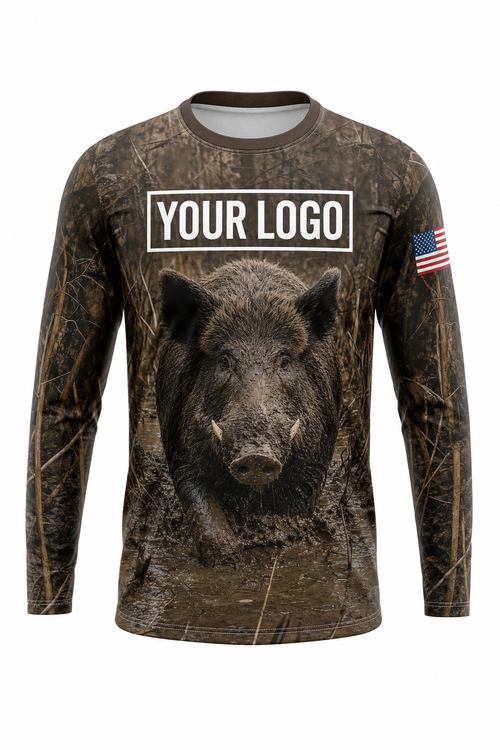 Hog Mud Swamp Hunting Guide Crew Uniform - custom company logo all-over-print uniform