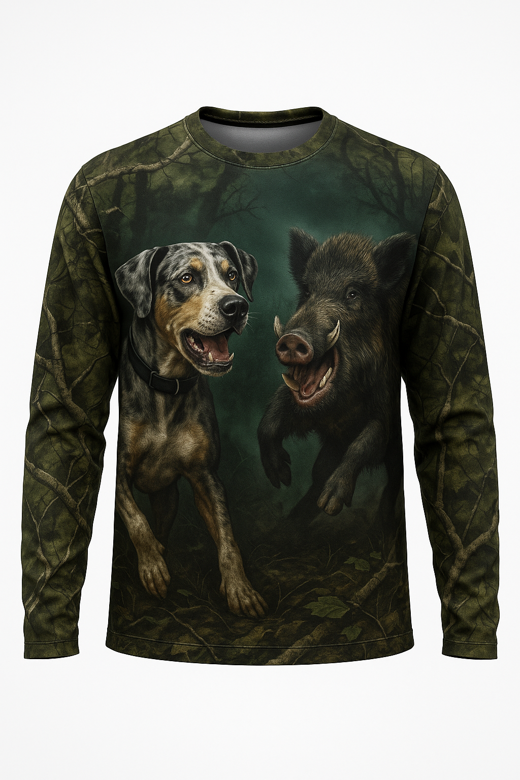 Hog Dog and Boar All-Over-Print Hunting Shirt