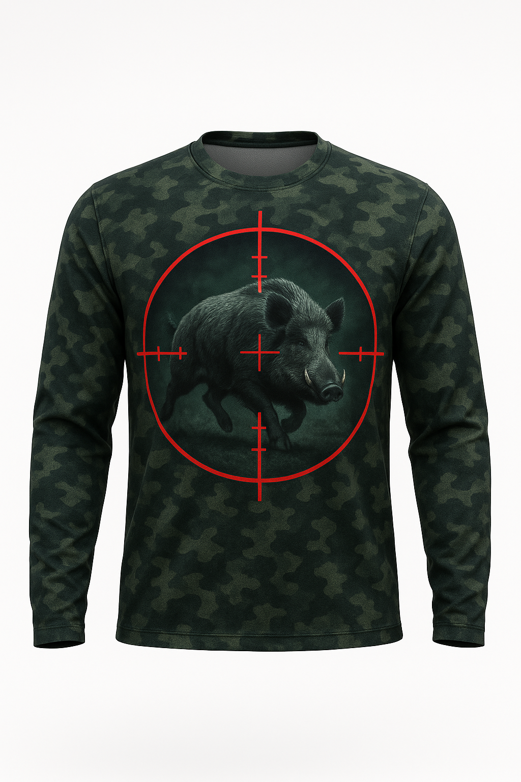Boar Thermal Reticle all over print long sleeve hunting shirt