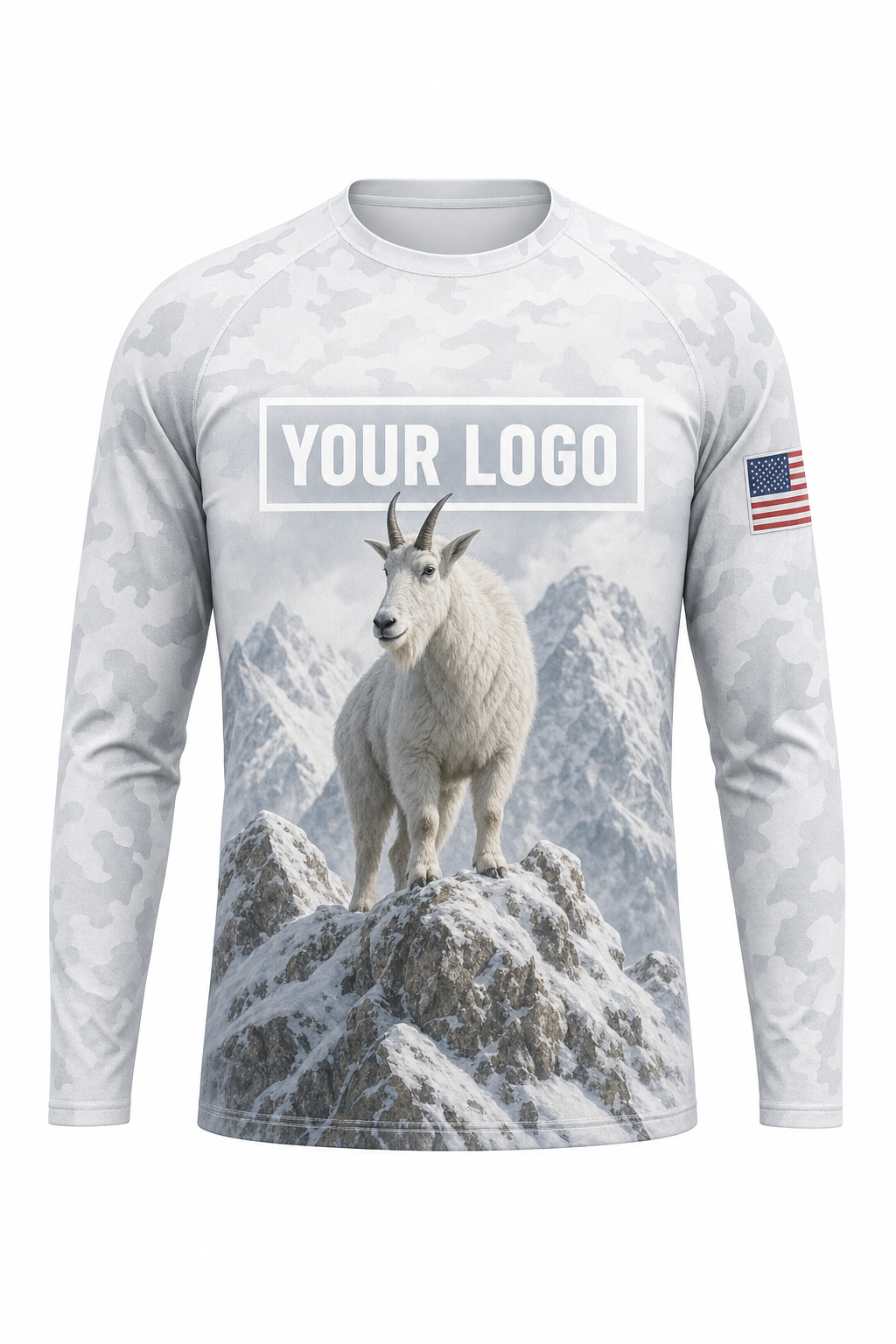 Mountain Goat Hunting Guide Crew Uniform - custom company logo all-over-print uniform