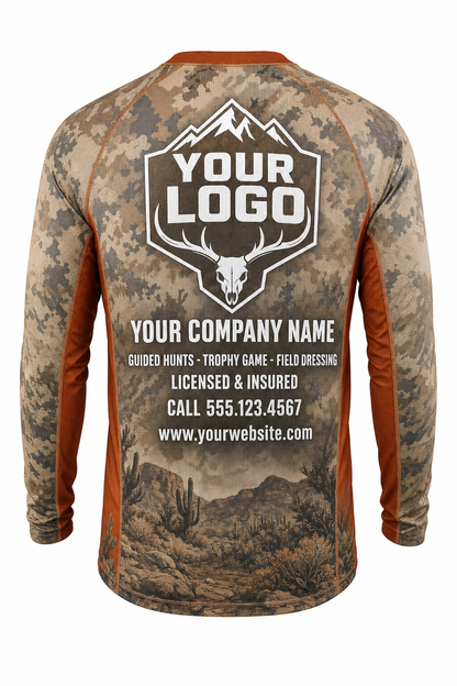 Mule Deer Hunting Guide Crew Uniform - custom company logo all-over-print uniform