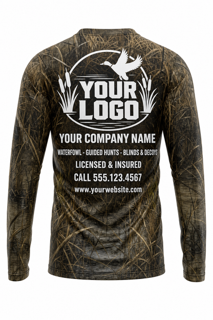 Pintail Duck Hunting Guide Crew Uniform - custom company logo all-over-print uniform