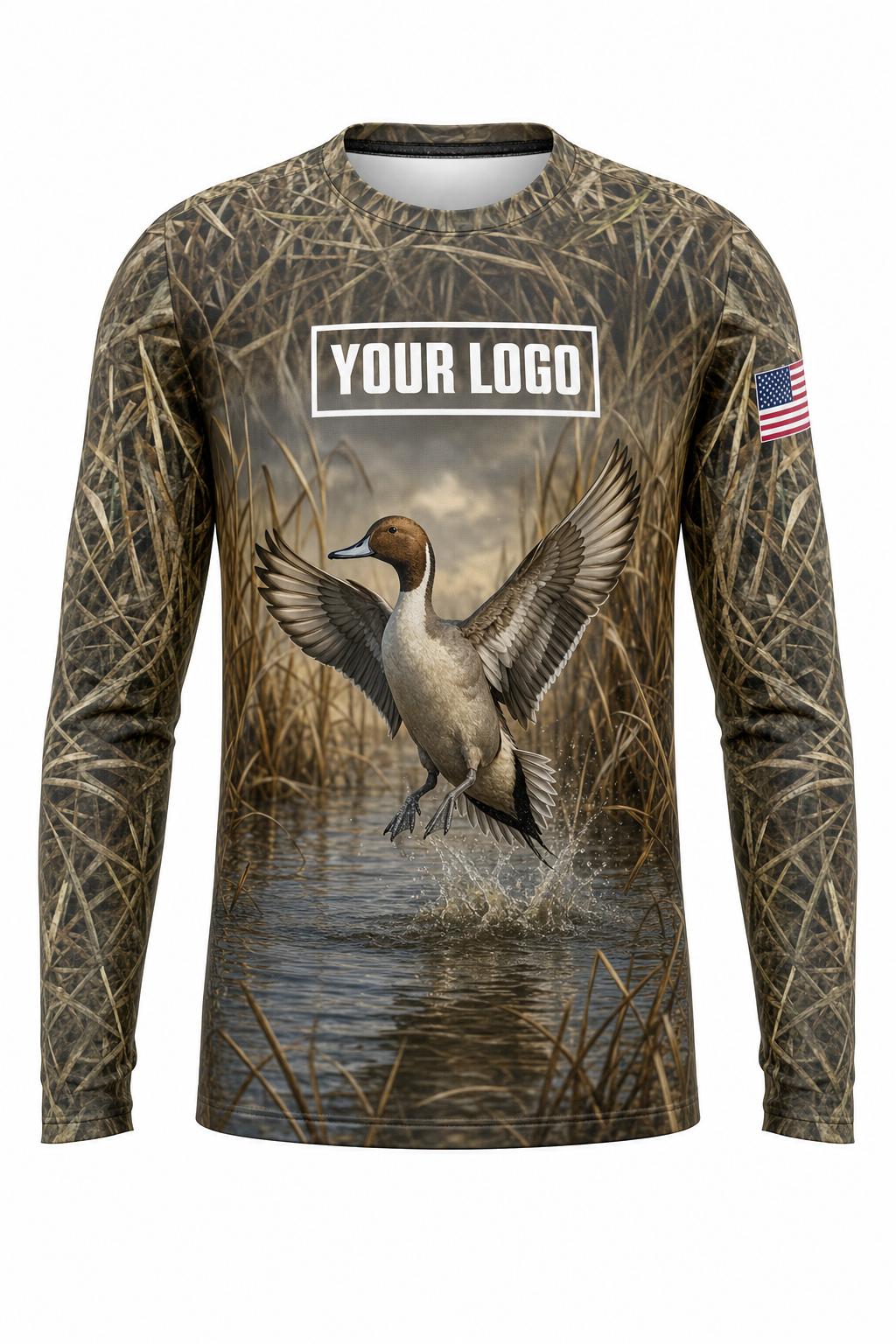 Pintail Duck Hunting Guide Crew Uniform - custom company logo all-over-print uniform