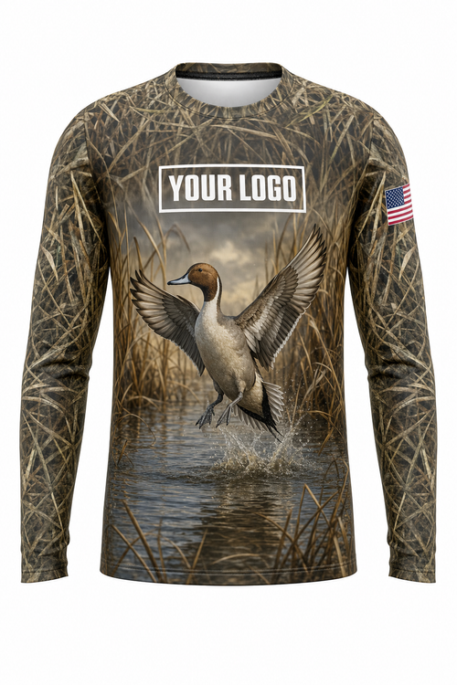 Pintail Duck Hunting Guide Crew Uniform - custom company logo all-over-print uniform