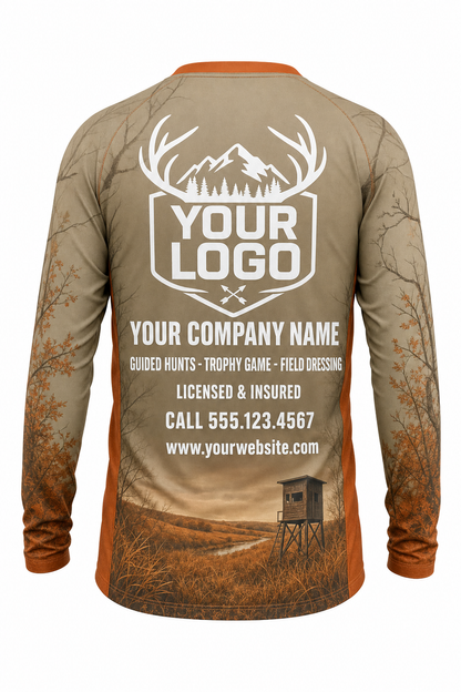 Pronghorn Hunting Guide Crew Uniform - custom company logo all-over-print uniform
