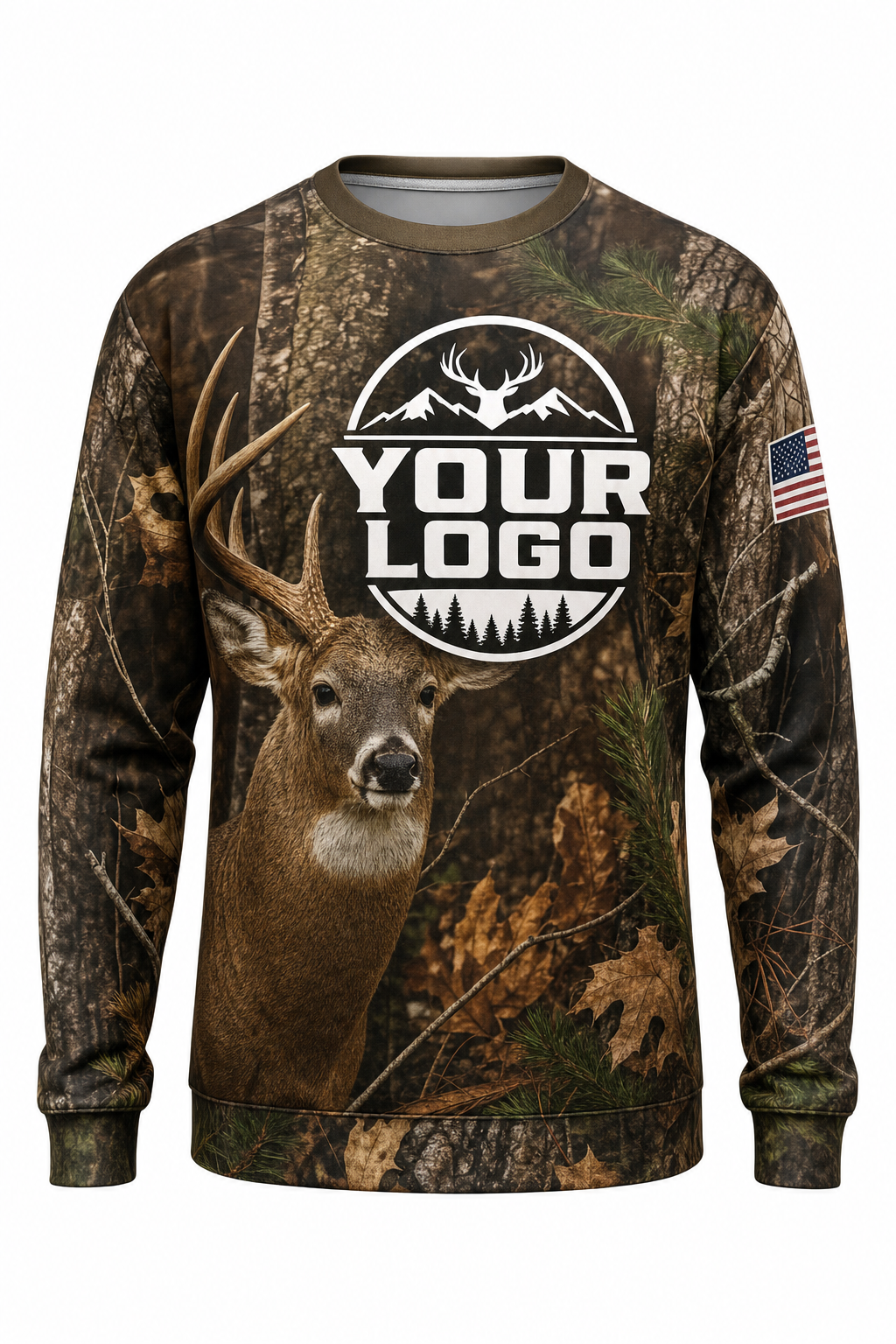 Realtree Buck — Hunting-Guide Crew Uniform (Custom AOP)