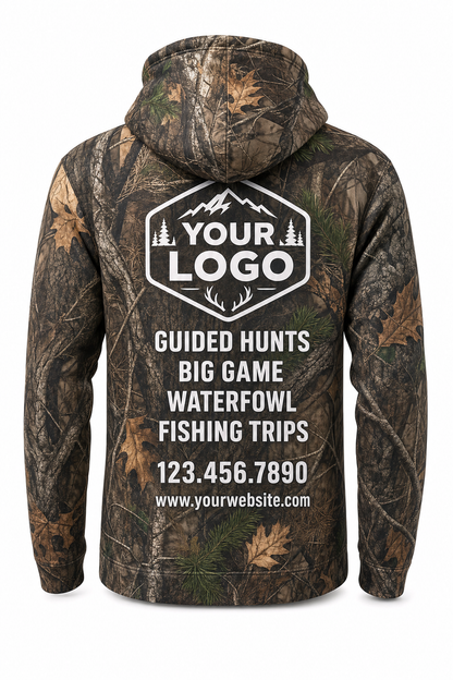 Realtree Camo Texture — Hunting-Guide Crew Uniform (Custom AOP)