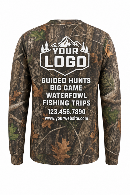 Realtree Camo Texture — Hunting-Guide Crew Uniform (Custom AOP)