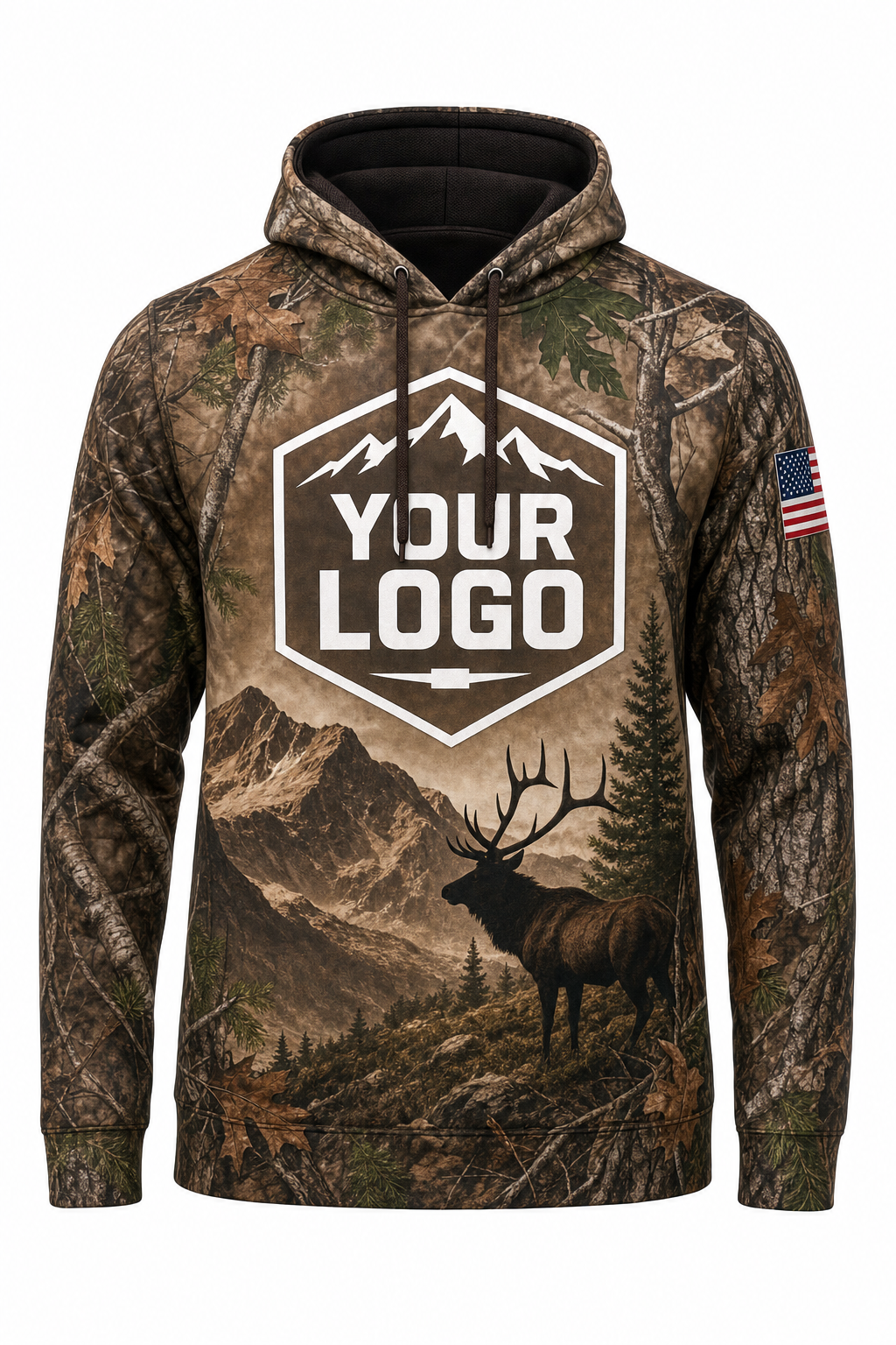 Realtree Elk — Hunting-Guide Crew Uniform (Custom AOP)